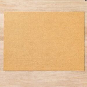 4 West Elm Denim Texture Easy-Care Placemat in Marigold